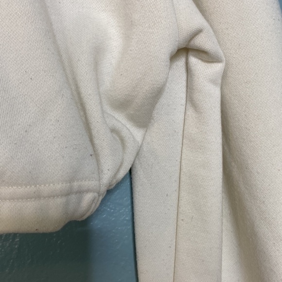 For Love & Lemons For Ellie Love and Leisure Cream Crop Top Hoodie - Picture 8 of 8